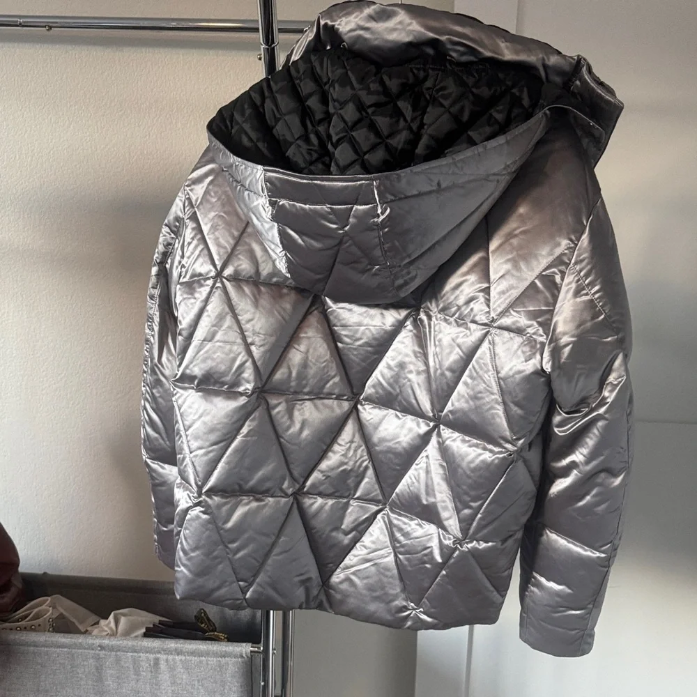All Saints Silver Ski & Snow Jacket - Picture 2 of 4